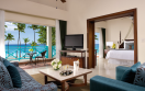 Hilton La Romana Family Resort Premium Suite Ocean Front King Living Area