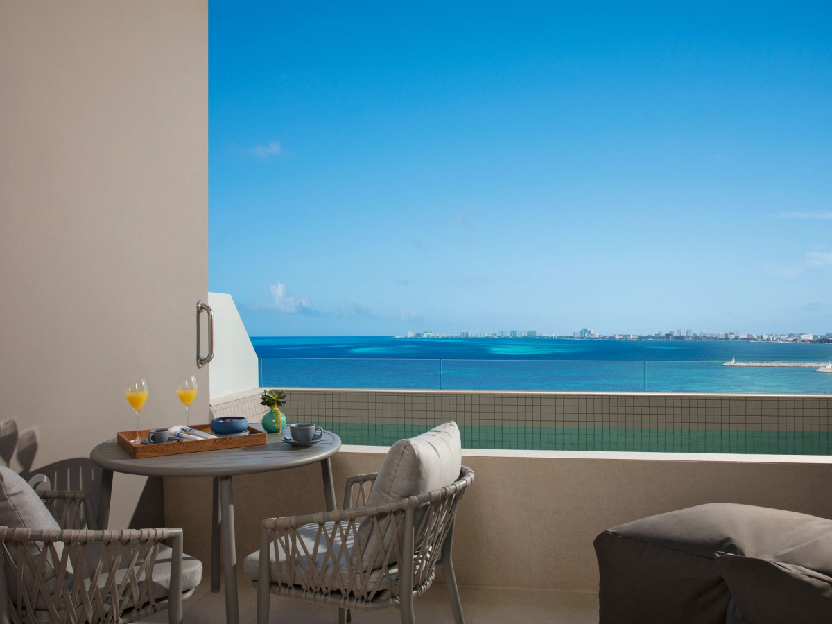 Dreams Vista Cancun Resort and Spa Deluxe Ocean View Room PLunge Pool Balcony