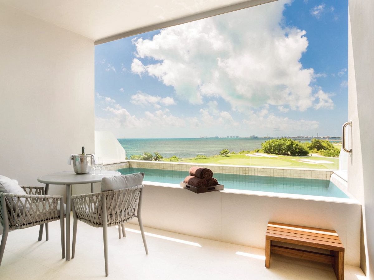 Dreams Vista Cancun Resort and Spa Deluxe Ocean View Preferred Club Plunge Pool