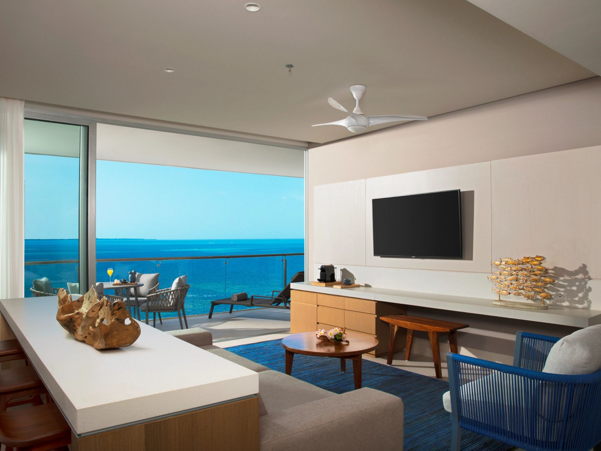 Dreams Vista Cancun Resort and Spa Ocean Front Master Suite living area 