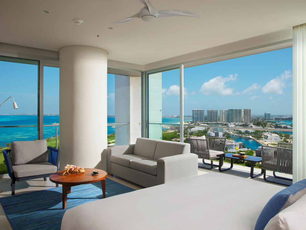 Dreams Vista Cancun Resort and Spa Preferred Club Corner Suite Ocean View Room