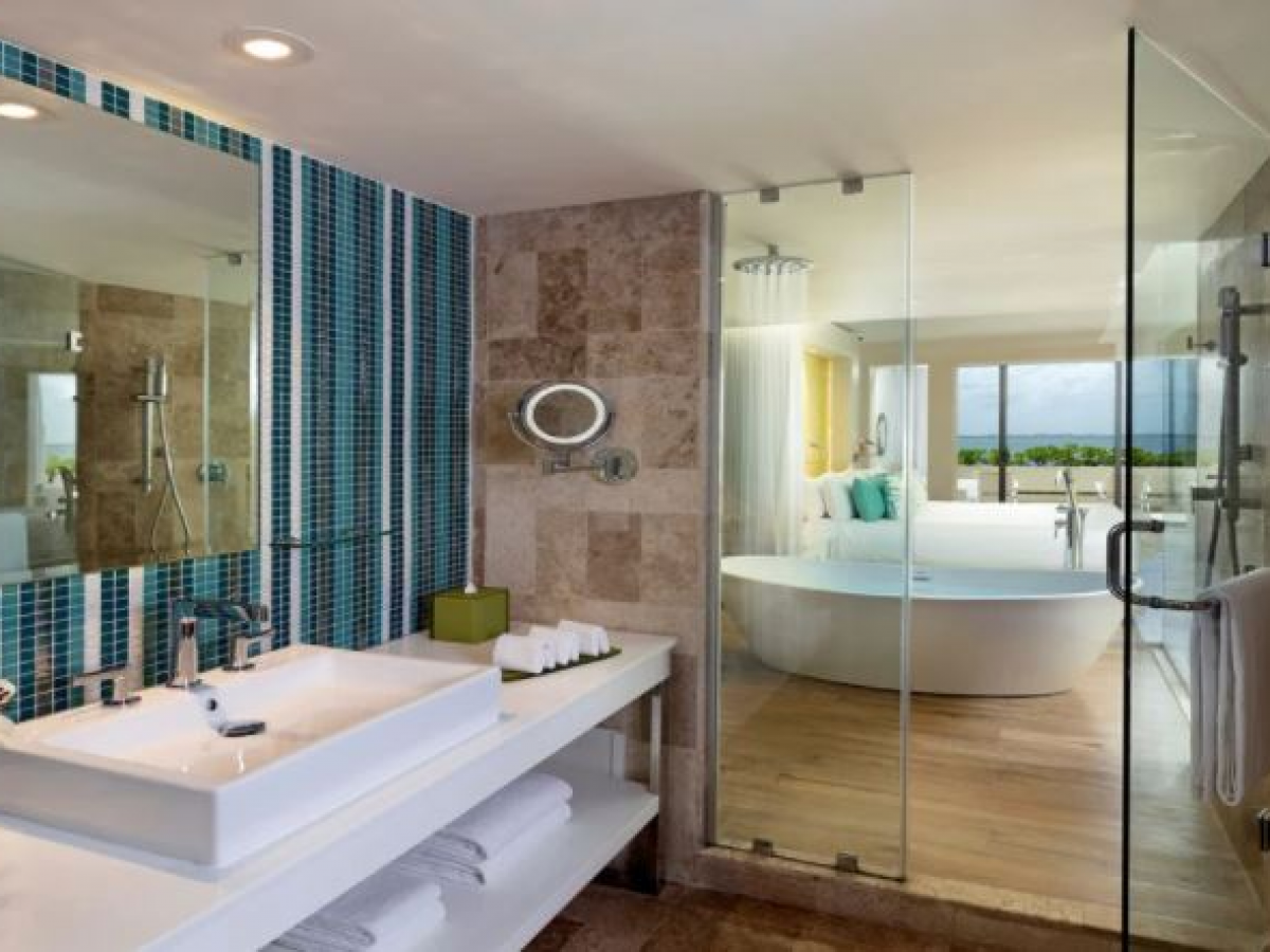 paradisus cancun the reserve deluxe suite lagoon view bathroom