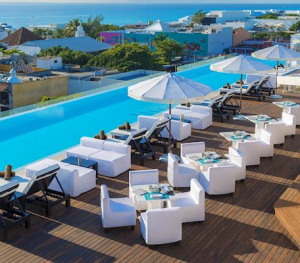 The Fives Downtown Playa Del Carmen rooftop pool